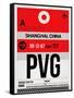 PVG Shanghai Luggage Tag I-NaxArt-Framed Stretched Canvas