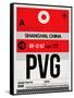 PVG Shanghai Luggage Tag I-NaxArt-Framed Stretched Canvas