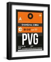 PVG Shanghai Luggage Tag II-NaxArt-Framed Art Print