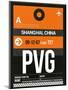 PVG Shanghai Luggage Tag II-NaxArt-Mounted Art Print