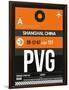 PVG Shanghai Luggage Tag II-NaxArt-Framed Art Print