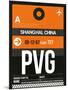 PVG Shanghai Luggage Tag II-NaxArt-Mounted Art Print