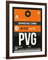 PVG Shanghai Luggage Tag II-NaxArt-Framed Art Print