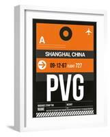 PVG Shanghai Luggage Tag II-NaxArt-Framed Art Print