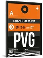 PVG Shanghai Luggage Tag II-NaxArt-Mounted Art Print