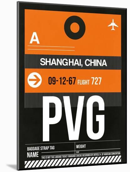 PVG Shanghai Luggage Tag II-NaxArt-Mounted Art Print