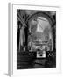 Pvt. Paul Oglesby, 30th Infantry, Standing in Reverence Before Altar in Damaged Catholic Church-Benson-Framed Photographic Print