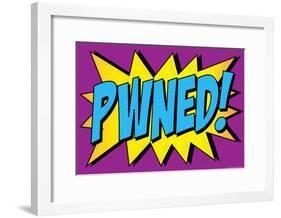 Pwned! Comic Pop-Art Art Print Poster-null-Framed Poster
