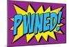Pwned! Comic Pop-Art Art Print Poster-null-Mounted Poster