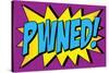 Pwned! Comic Pop-Art Art Print Poster-null-Stretched Canvas