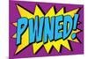 Pwned! Comic Pop-Art Art Print Poster-null-Mounted Poster