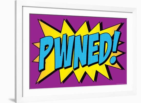 Pwned! Comic Pop-Art-null-Framed Art Print