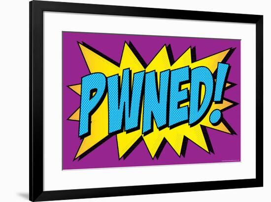 Pwned! Comic Pop-Art-null-Framed Art Print