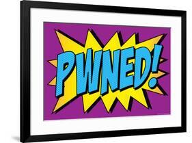 Pwned! Comic Pop-Art-null-Framed Art Print