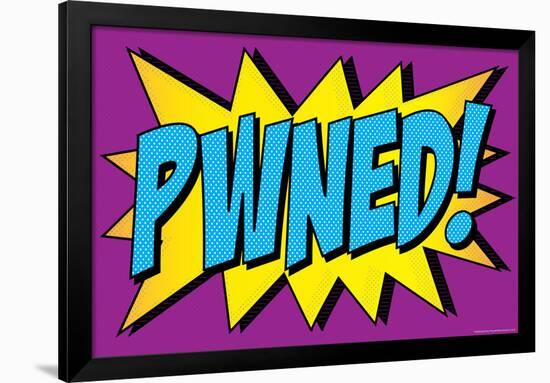 Pwned! Comic Pop-Art-null-Framed Art Print