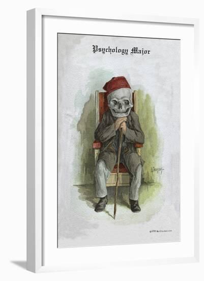 Pychology Major-F. Frusius M.d.-Framed Art Print