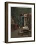Pygmalion and Galatea, 1890 (Oil on Canvas)-Jean Leon Gerome-Framed Giclee Print