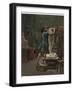 Pygmalion and Galatea, 1890 (Oil on Canvas)-Jean Leon Gerome-Framed Giclee Print