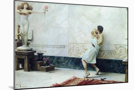 Pygmalion and Galatea, 1896-Giulio Bargellini-Mounted Giclee Print