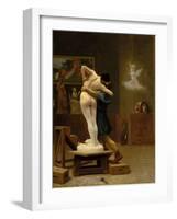 Pygmalion and Galatea, C. 1890-Jean-Léon Gerôme-Framed Giclee Print