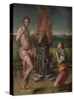 Pygmalion and Galatea, ca 1530-null-Stretched Canvas