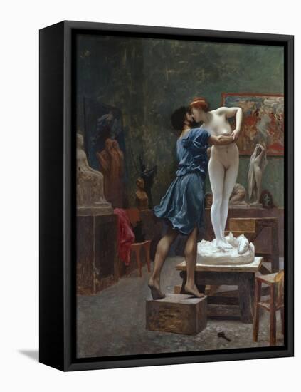 Pygmalion Et Galatee-Jean Leon Gerome-Framed Stretched Canvas