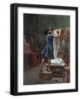 Pygmalion Et Galatee-Jean Leon Gerome-Framed Giclee Print