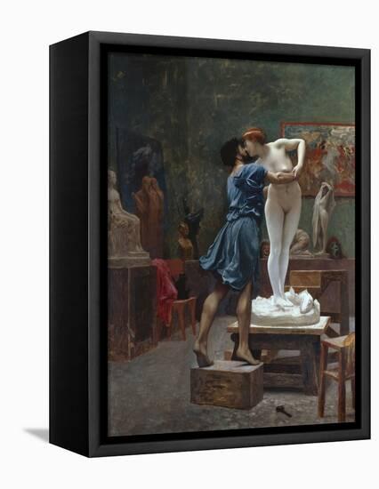 Pygmalion Et Galatee-Jean Leon Gerome-Framed Stretched Canvas