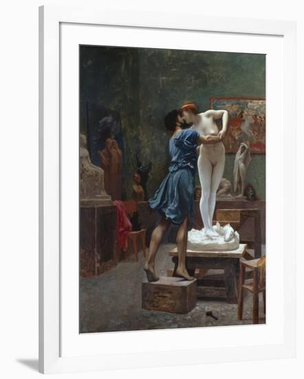 Pygmalion Et Galatee-Jean Leon Gerome-Framed Giclee Print