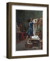 Pygmalion Et Galatee-Jean Leon Gerome-Framed Giclee Print