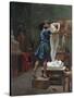 Pygmalion Et Galatee-Jean Leon Gerome-Stretched Canvas