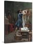 Pygmalion Et Galatee-Jean Leon Gerome-Stretched Canvas