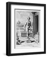 Pygmalion Is Enamoured with a Statue He Has Made, 1655-Michel de Marolles-Framed Giclee Print