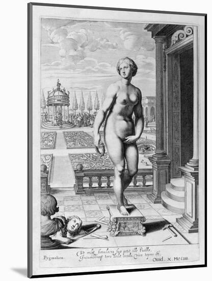 Pygmalion Is Enamoured with a Statue He Has Made, 1655-Michel de Marolles-Mounted Giclee Print