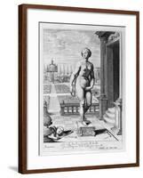 Pygmalion Is Enamoured with a Statue He Has Made, 1655-Michel de Marolles-Framed Giclee Print