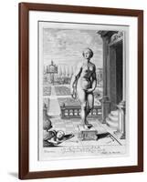 Pygmalion Is Enamoured with a Statue He Has Made, 1655-Michel de Marolles-Framed Giclee Print