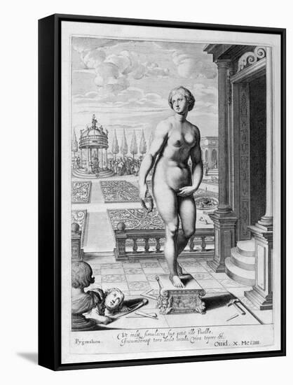 Pygmalion Is Enamoured with a Statue He Has Made, 1655-Michel de Marolles-Framed Stretched Canvas