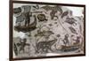 Pygmies, Fish, Ducks and Hippopotamus, Detail from Mosaic Depicting Nilotic Landscape-null-Framed Giclee Print