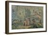 Pygmies Hunting, from the "Casa Del Dottore" from Pompeii, circa 50-79 AD-null-Framed Giclee Print