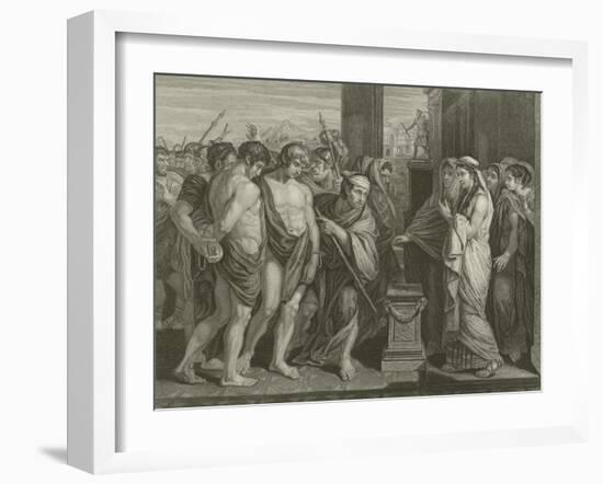 Pylades and Orestes-Benjamin West-Framed Giclee Print