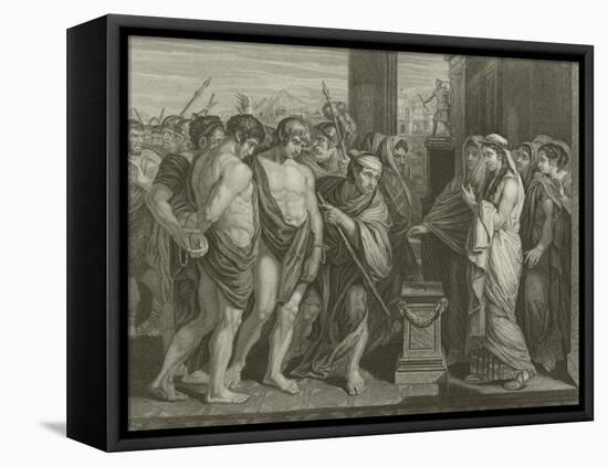 Pylades and Orestes-Benjamin West-Framed Stretched Canvas