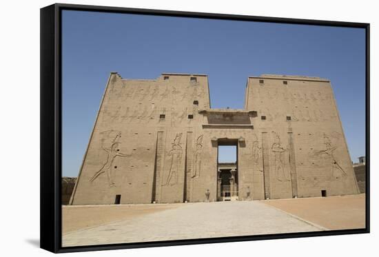 Pylon, Temple of Horus, Edfu, Egypt, North Africa, Africa-Richard Maschmeyer-Framed Stretched Canvas