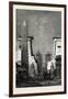 Pylons and Obelisk of Rameses II, at Luksor, Egypt, 1879-null-Framed Giclee Print