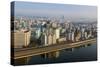 Pyongyang and the River Taedong, Pyongyang, Democratic People's Republic of Korea (DPRK), N. Korea-Gavin Hellier-Stretched Canvas