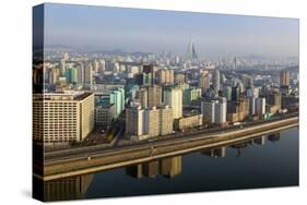 Pyongyang and the River Taedong, Pyongyang, Democratic People's Republic of Korea (DPRK), N. Korea-Gavin Hellier-Stretched Canvas