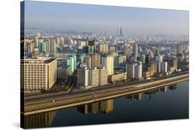 Pyongyang and the River Taedong, Pyongyang, Democratic People's Republic of Korea (DPRK), N. Korea-Gavin Hellier-Stretched Canvas