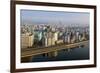 Pyongyang and the River Taedong, Pyongyang, Democratic People's Republic of Korea (DPRK), N. Korea-Gavin Hellier-Framed Photographic Print