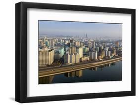 Pyongyang and the River Taedong, Pyongyang, Democratic People's Republic of Korea (DPRK), N. Korea-Gavin Hellier-Framed Photographic Print