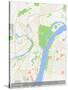 Pyongyang, Korea, Democratic People's Republic of Map-null-Stretched Canvas