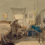 At Work. in the Pavel Nashchokin House, 1824-Pyotr Fyodorovich Sokolov-Giclee Print